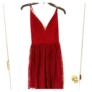 ADORABLE Wine Formal Dress